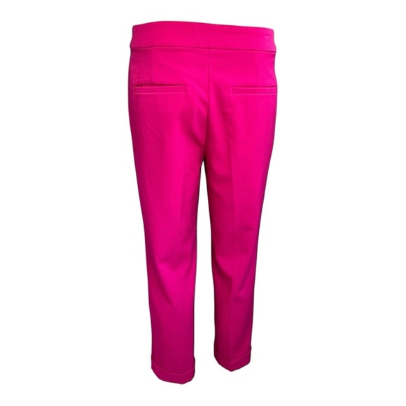 LOFT Pants Hot Pink Sailor Trim Ankle Slim Style 643886 Vibrant Pink Fabric - Picture 15 of 15